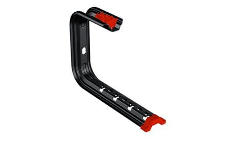 Kattokiinnike S-PLUS Csslr Plus verkkokourulle ja kaapelikourulle 100 mm korkeus 190 mm, leveys 170 mm Musta BK8 Sinkki
