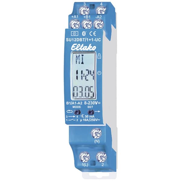 Eltako SU12DBT/1+1-UC Brytarur digital 8 V/AC, 230 V/AC, 8 V/DC, 230 V/DC