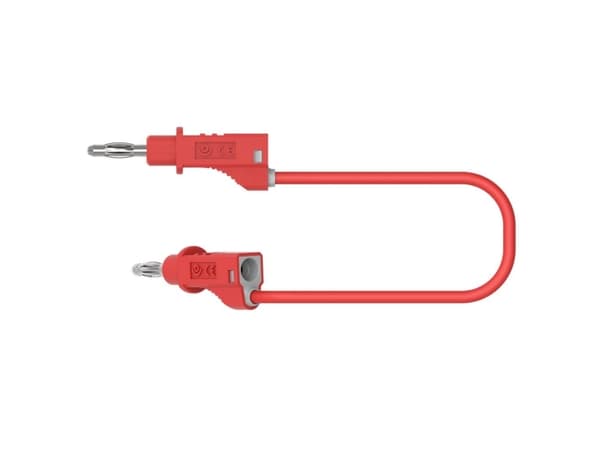 Electro PJP 2117-CD1-100R Prøveledning Bananstik Bananstik 1.00 m Rød 1 stk