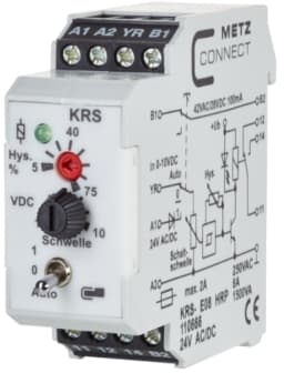 METZ CONNECT 110666, Valkoinen, -10 - 50 °C, 24 V, 250 V, 22,5 x 60 x 61,3 mm, 70 g