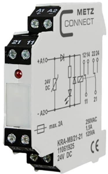 Metz Connect 11061925 Kytkinelementti 24 V/DC (max) 2 x kytkin 1 kpl
