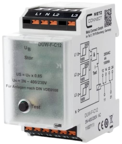 Metz Connect 11027170 Valvontareleet 230 V/AC (max) 2 x kytkin 1 kpl 1 kpl
