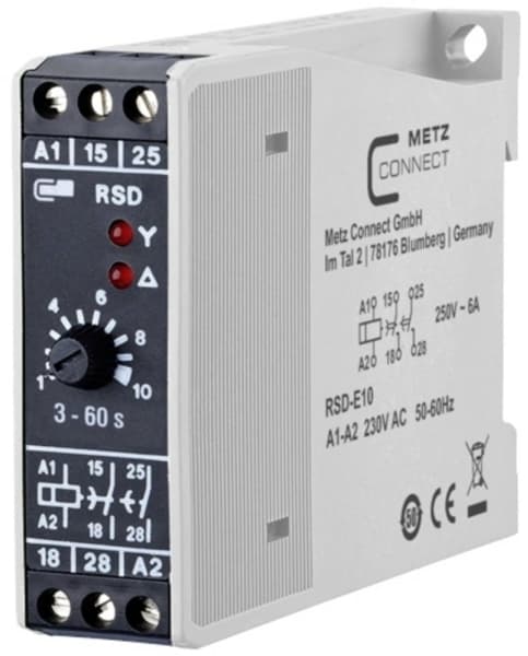 Metz Connect 11016005270517 RSD-E10 Tähtikolmio-rele 230 V/AC 1 kpl 2 x kytkin