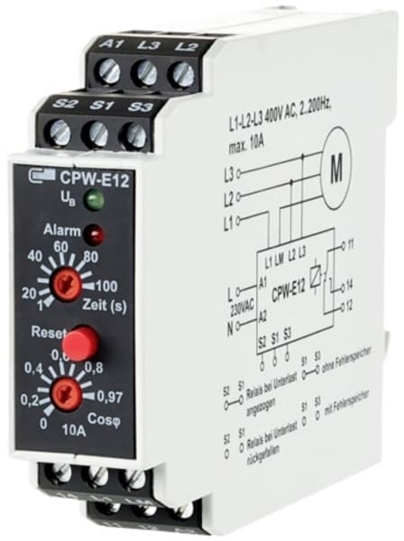 METZ CONNECT CPW-E12, Svart, Vit, 230 - 400 V, 250 V, 10 A, 22,5 x 95 x 75 mm, 170 g