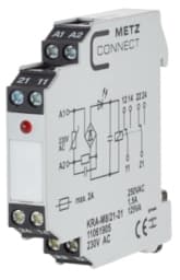 METZ CONNECT KRA-M8/21-21, Valkoinen, -20 - 55 °C, 230 V, 250 V, 11,2 x 60 x 61,3 mm, 45 g