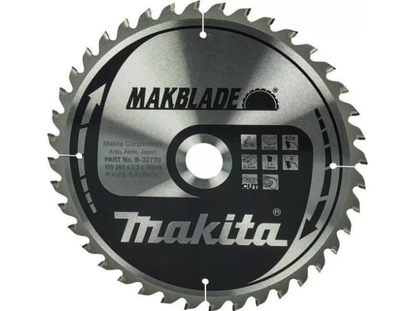 Makita MakBlade, 26 cm, 3 cm, 1,8 mm, 2,3 mm, Makita, 1 styck
