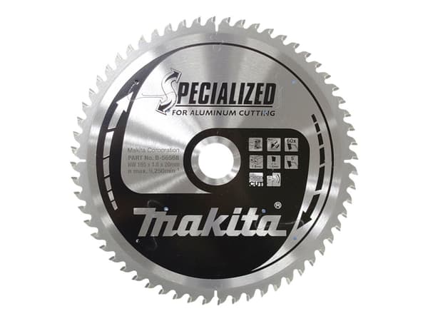 Makita Specialized - Pyörösahanterä - alumiinille - 165 mm - 60 hammasta