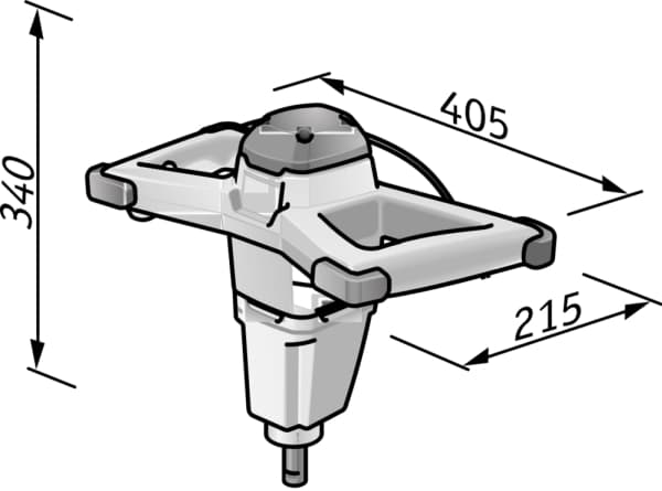 Flex MXE 1000 + WR2 120, Betong, Mørtel, Nøkkelløs, Rød, Trinnløs, 4 m, 780 RPM