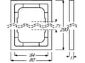 Miniatyrbild 4 av 5: Busch-Jaeger 1754-0-4238, Vit, Busch-Jaeger, 80 mm, 293 mm, 1,1 cm