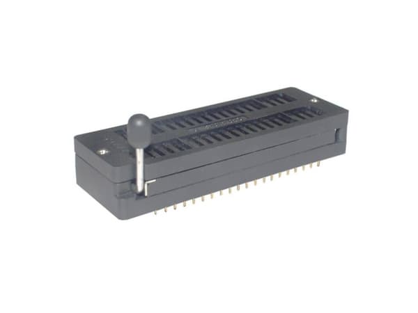Connfly DS1043-40FB IC-testsokkel Rastermål: 2.54 mm Poltal: 40 1 stk Tube