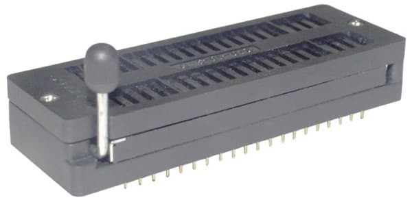 Connfly DS1043-40FB IC-testsokkel Rastermål: 2.54 mm Poltal: 40 1 stk Tube