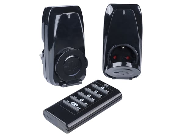 Vivanco FSS 21000B IP44 N, Utendørs, Sort, 25 m, IP44, Trådløs, 433,92 MHz
