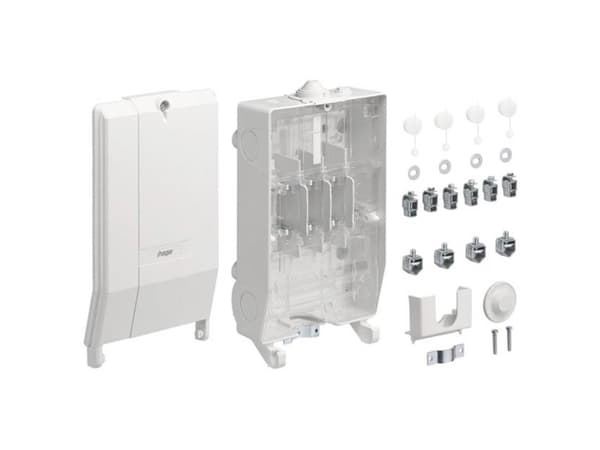 Hager ZAN334C #####Hausanschlusskasten Sisältö 1 kpl