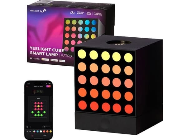 Yeelight Cube YLFWD-0010 - Smart lamp - LED - 2.5 W - RGB-lampa - matrix cube