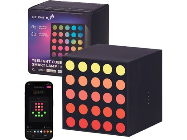 Yeelight Matrix - Smart lamp - LED x 25 - 2.5 W - RGB-lys - kube
