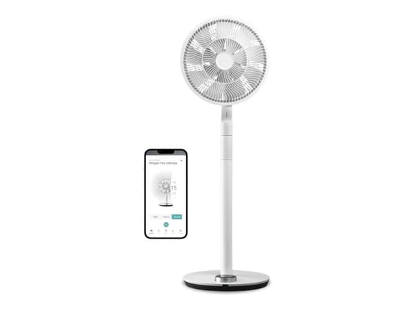 Fan Duux Fan Whisper Flex Ultimate Smart Diameter 34 cm, White, Number of speeds 30, 3-26 W, Oscillation