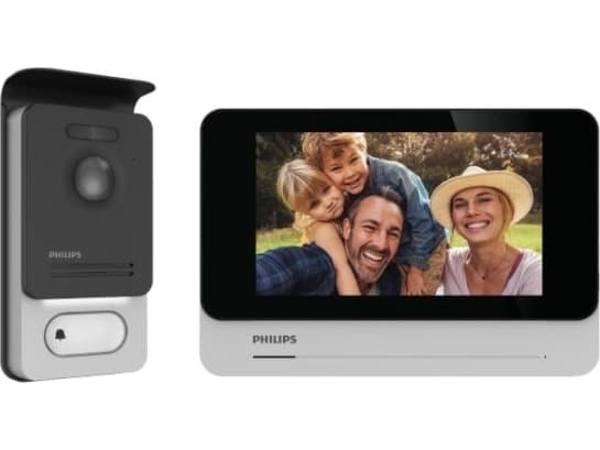 Orno Philips WelcomeEye Connect 2, videointercom, headset, farge, 7 tommers LCD, berøringsskjerm, OSD-meny, WI-FI + APP for telefon, portkontroll, RF