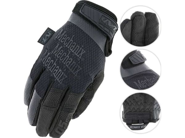 Mechanix Wear Gloves Mechanix The Original® DAME's 0,5 helt svart M størrelse, 0,5 mm tykk håndflate. Borrelås, syntetisk lær, TrekDry®, Lycra