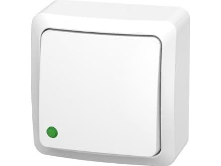 Elektroplast Single Pole Switch White