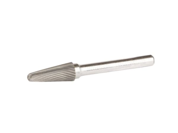 Makita B-52803 Jyrsintätappi Kovametalli Pyöreä kartio Mitat, Ø 10 mm Työpituus 25 mm Varren halkaisija 6 mm 1 kpl.