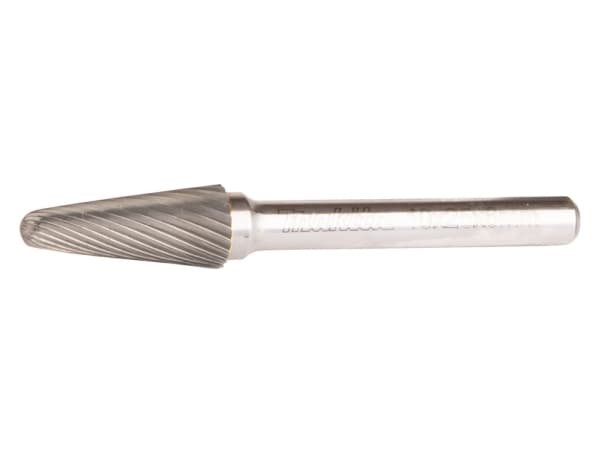 Makita B-52803 Jyrsintätappi Kovametalli Pyöreä kartio Mitat, Ø 10 mm Työpituus 25 mm Varren halkaisija 6 mm 1 kpl.