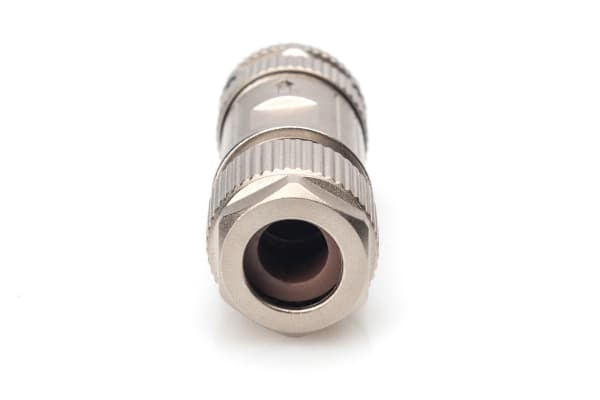 DIGITUS - Nätverkskontakt - M12 (P) straight/screwable - skärmad - CAT 6a - IEEE 802.3an/IEEE 802.3af/IEEE 802.3at - X-coded, IP67