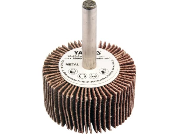 Yato YT-83355, Sliphjul, Metall, Gjuten aluminium, Aluminiumoxid, 18000 RPM, Rund
