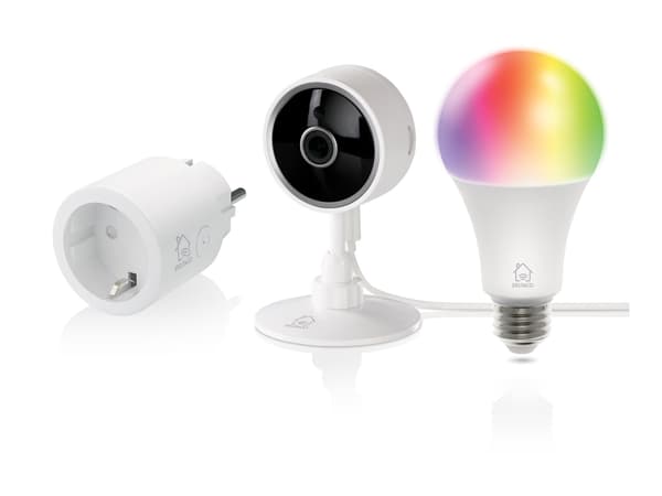 DELTACO SMART HOME SH-KIT02 - Sats för hemmaautomatisering - trådlös - 802.11b/g/n - 2.4 Ghz