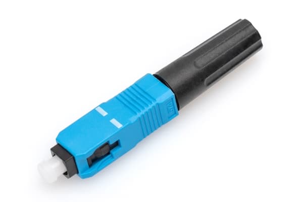 DIGITUS - Nettverkkontakt - SC/UPC-enkeltmodus (hann) - fiberoptisk - 2.5 mm - 9 / 125 micron - svart, blå (en pakke 10)