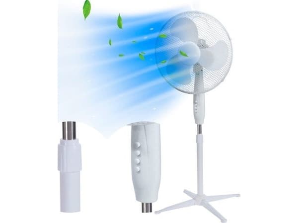 Extralink Breeze ESF-40D-WH Valkoinen | Pystytuuletin | 3 siipeä, 3 nopeutta