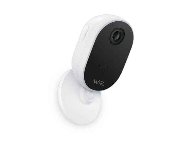 WiZ Sisäkamera, Sisätila, Langallinen & langaton, Amazon Alexa & Google Assistant, Pöytä/Seinä, Musta, Valkoinen, Pallomainen
