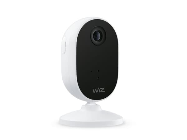 WiZ Sisäkamera, Sisätila, Langallinen & langaton, Amazon Alexa & Google Assistant, Pöytä/Seinä, Musta, Valkoinen, Pallomainen
