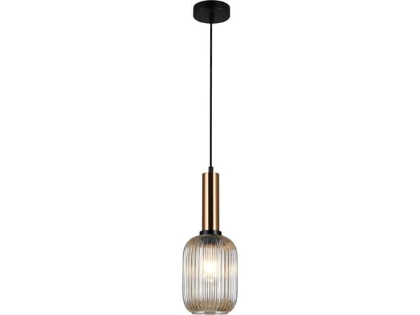 Italux Antiola moderne hengende lampe svart (PND-5588-1M-BRO+AMB)