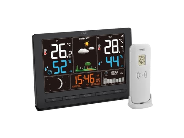 TFA-Dostmann Season 2, Sort, Inne hygrometer, Inne Termometer, Utendørs Barometer, Utendørs Fuktighetsmåler, Utendørs Barometer, Barometer, Hygromete