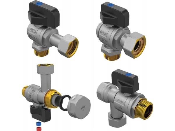 Arco SENA Universal vinkelventiler för gaspannor med filter ( 2st 1/2"+ 2st 3/4" )