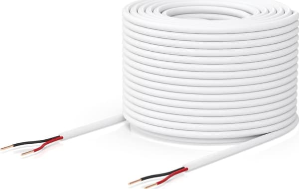 Ubiquiti UACC-CABLE-DOORLOCKRELAY-1P, Pienjännitekaapeli, Valkoinen, Kestomuovinen elastomeeri, Kupari, 36 V, 152,4 m