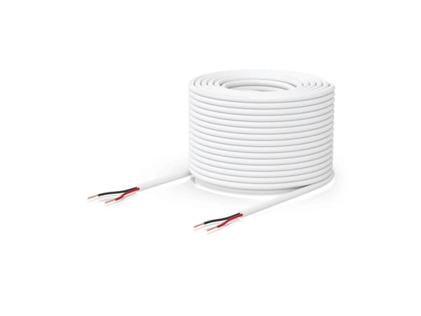 Ubiquiti UACC-CABLE-DOORLOCKRELAY-1P, Pienjännitekaapeli, Valkoinen, Kestomuovinen elastomeeri, Kupari, 36 V, 152,4 m