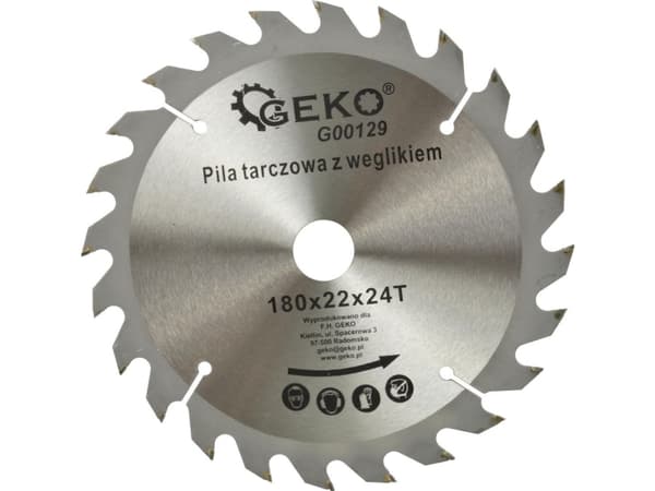 Geko träsåg 180x22,2mm 24 tänder - G00129