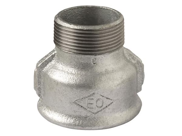 Spidsmuffe galvaniseret 3/4 - 1/2