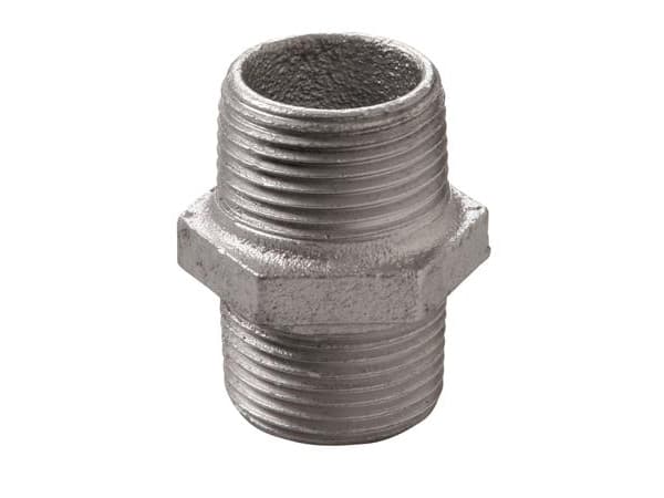 Brystnippel galvaniseret 1 1/4