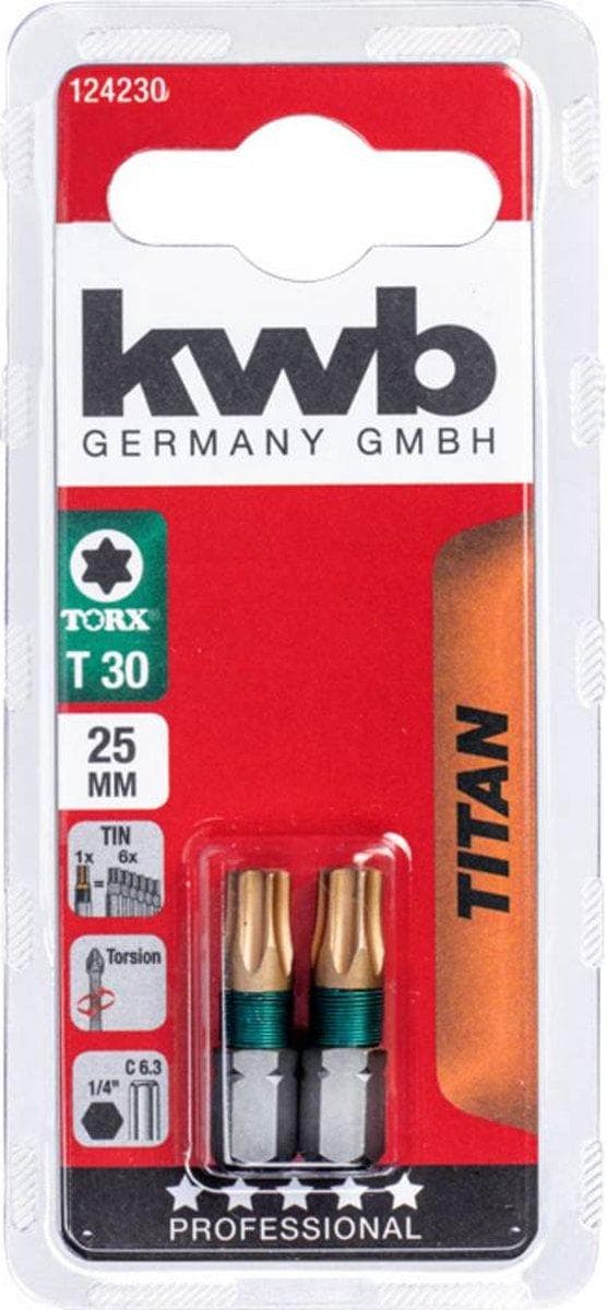 kwb 124230 sexkantsbits T 30 stål 2 st (124230)