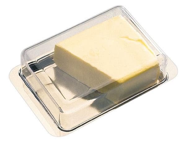 APS smørfad, lavet af rustfrit stål med aromatæt plastiklåg, gennemsigtig (63)