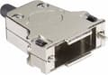 Miniatyrbillede 1 af 3: Harting D-SUB hus antal stænger: 9 metal 180 ° sølv 09 67 009 0344 1 stk (09 67 009 0344)