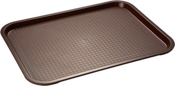 APS fastfoodbakke (B)350 x (D)270 mm, brun af polypropylen, højde: 20 mm - 1 stk (532)