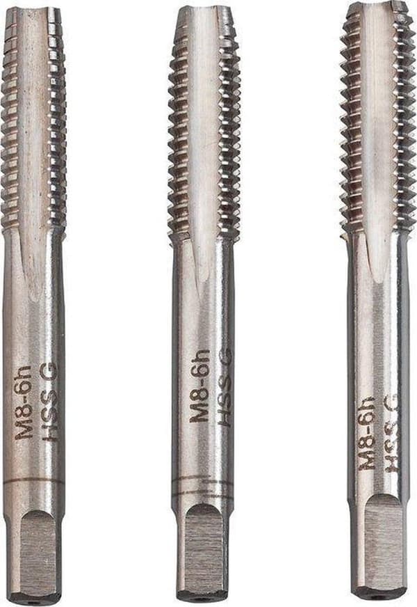 kwb 443304 gevindskæresæt 3 stk M4 0,7 DIN 352 HSS 3 stk (443304)