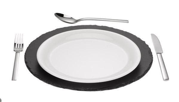 Naturligt serverplateau - ø33cm - Sæt med 2 stk
