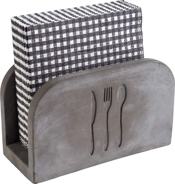 ELEMENT betongservettenhållare, för ca 50 servetter, 16 x 7,5 x 10 cm