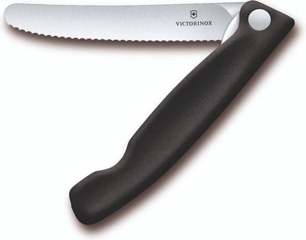 Victorinox Swiss Classic tomatpålägg inclapbaar - 11cm - kort - svart