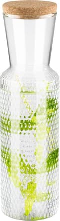 Miniatyrbillede 1 af 3: APS-Germany® Karaf van Glas - 900ml - 0,9 liter - Glazen Waterfles - Tafel Water