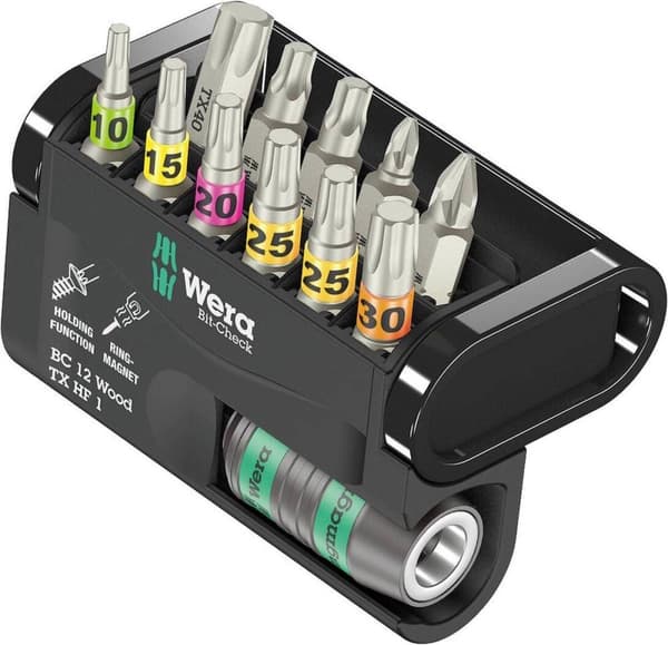 Wera Bit Check 12 Wood TORX HF 1 (05057435001)